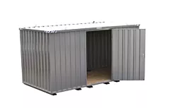 Materiaalcontainer bos 4x2m langszijde