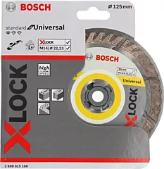 Bosch diamantschijf x-lock 125 x 2 x 22,23 mm voor diversen