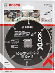 Bosch doorslijpschijf x-lock 125 x 22,23 mm voor diversen
