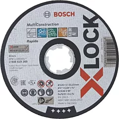 Bosch doorslijpschijf x-lock 125 x 1 x 22,23 mm voor diversen