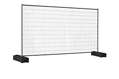 Bouwhek set anti climb 3,5x2m 26kg hek+voet+klem