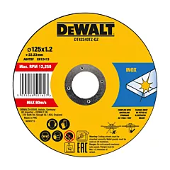 DeWALT doorslijpschijven DT42340TZ-QZ 10st. INOX 125x1x22,2mm