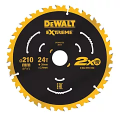 DeWALT cirkelzaagblad Extreme DT20432-QZ 210x30x24T