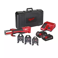 Milwaukee perstang M18 BLHPT-202CM SET 3x M-profiel bek (15/22/28) 2x 2Ah