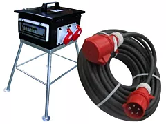Verdeelkast 32A + verlengkabel 5x4mm2 25m