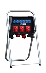 Verdeelkast 63A 3x32A 5-p 6x230V + onderstel