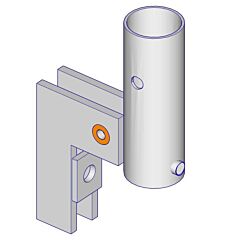 Vivatec - SafetyRespect Staanderbevestiging hoek rond 50400068