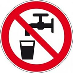 Sticker pictogram geen drinkwater