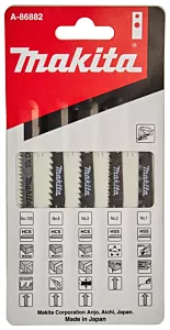 Makita decoupeerzaagbladenset meerdere materialen 5-delig A-86882